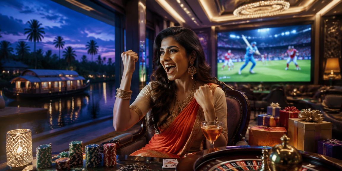 Peaceful Kerala backwaters as symbolic calm for gaming