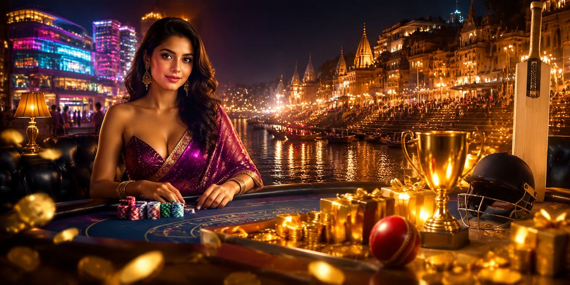 Exciting VIP cricket betting at Varanasi’s ghats with neon lights
